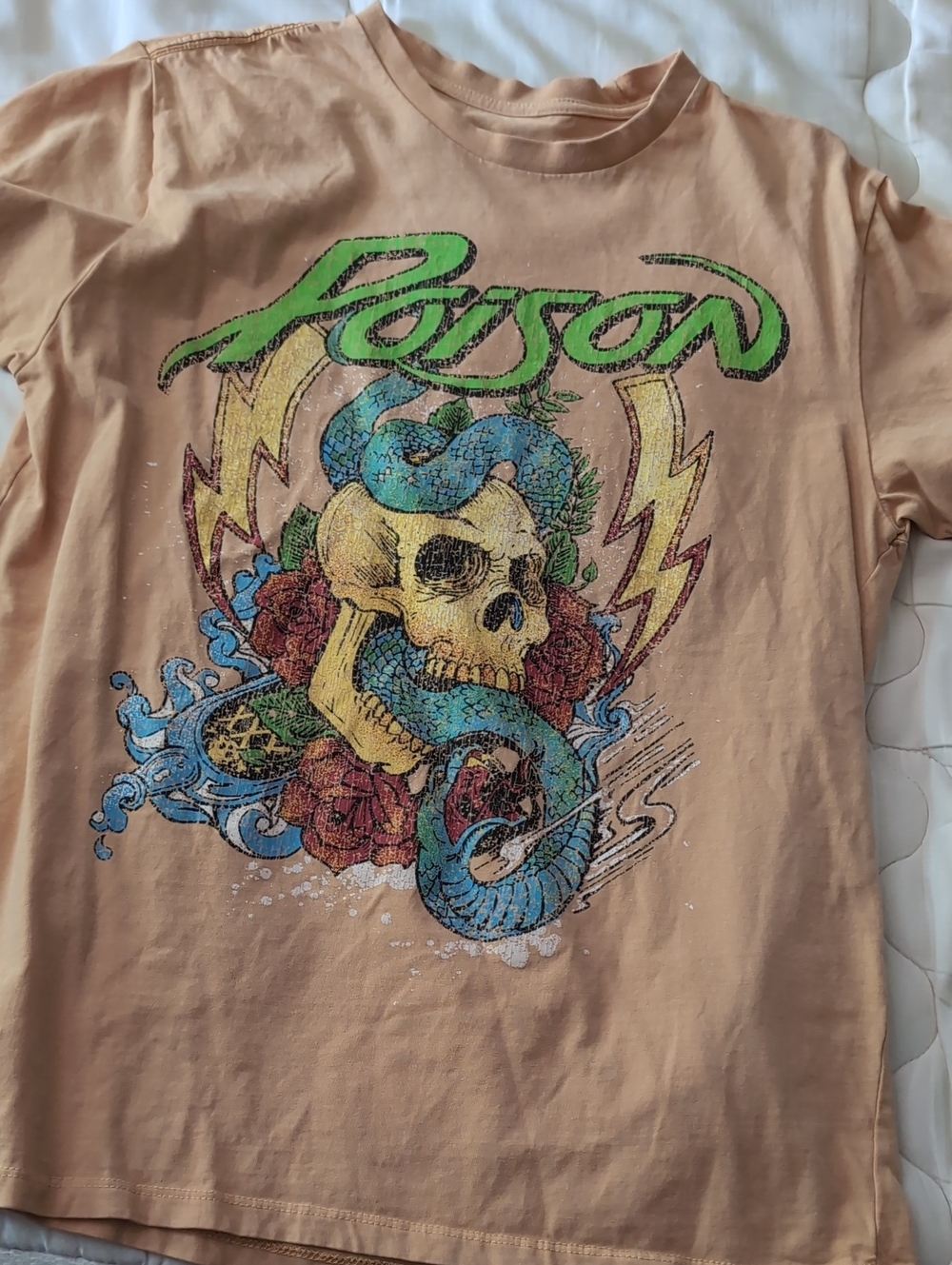 Poison Graphic Tee - Tan Short Sleeve